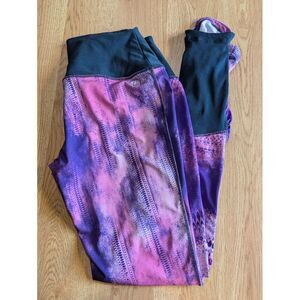 Nike Women's Running Leggings‎ Dri Fit Purple/Blue Size Large